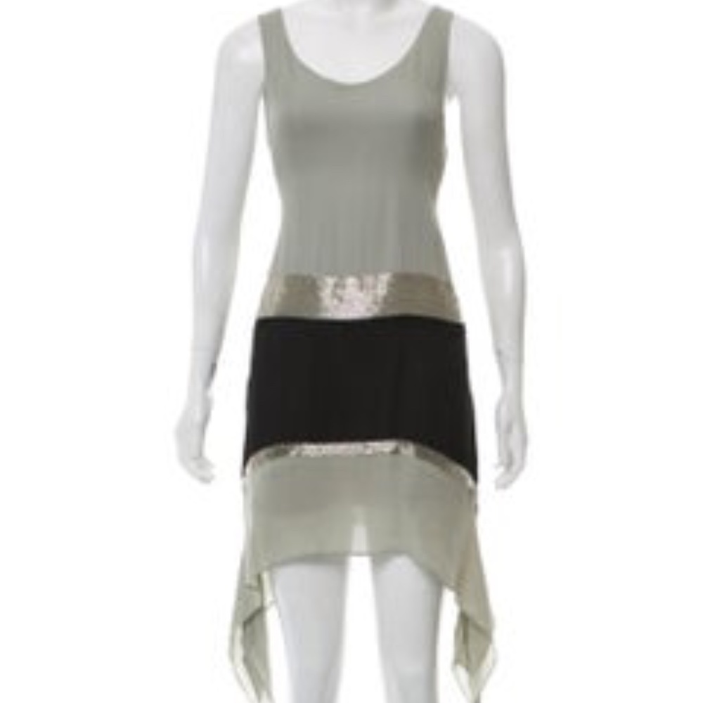 Parker Embellished Silk Mini Dress